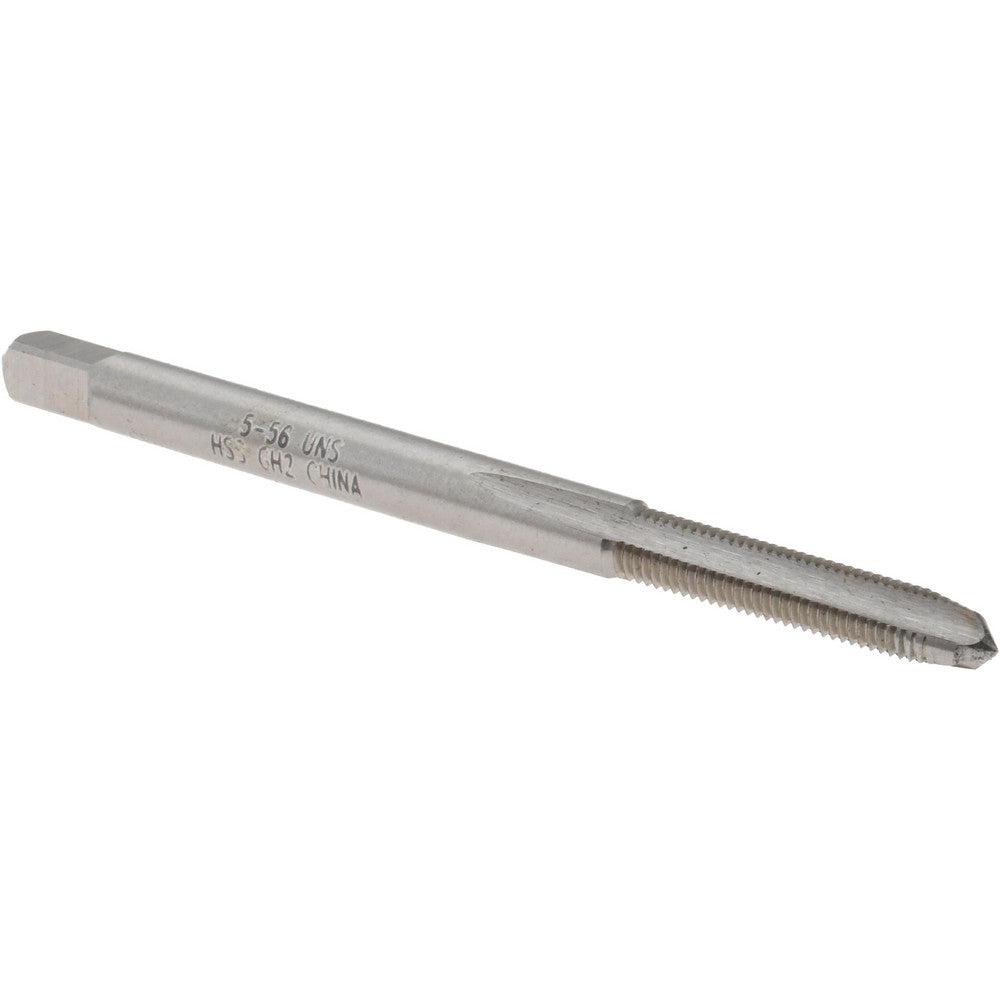 Value Collection JY4835567 Straight Flute Tap #5-56 UNS, 3 Flute, Plug Chamfer, 3B Class of Fit, HSS, Bright/Uncoated Finish