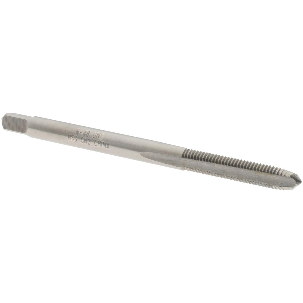Value Collection JY4836482 Straight Flute Tap #6-48 UNS, 3 Flutes, Plug, High Speed Steel, Bright/Uncoated