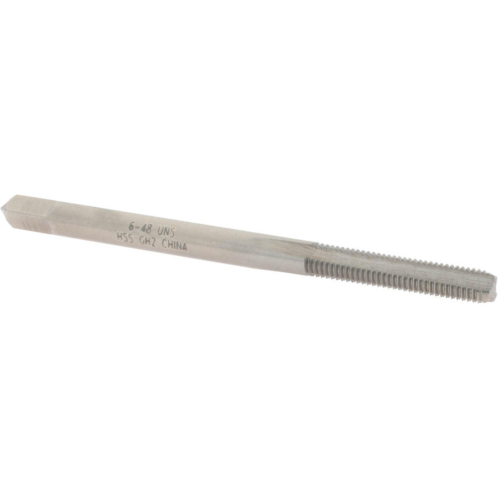 Value Collection JY4836490 Straight Flute Tap #6-48 UNS, 3 Flutes, Bottoming, High Speed Steel, Bright/Uncoated