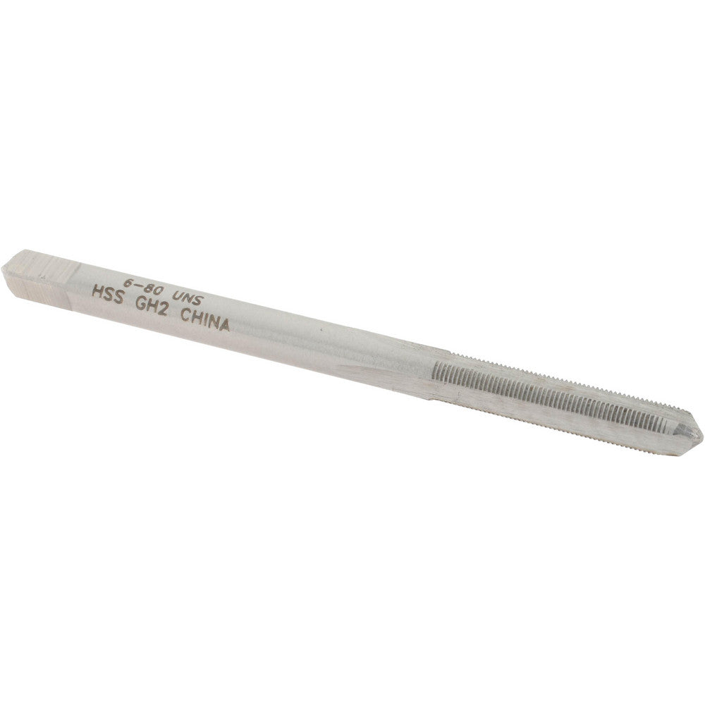Value Collection JY4836805 Straight Flute Tap #6-80 UNS, 3 Flutes, Plug, 3B Class of Fit, High Speed Steel, Bright/Uncoated