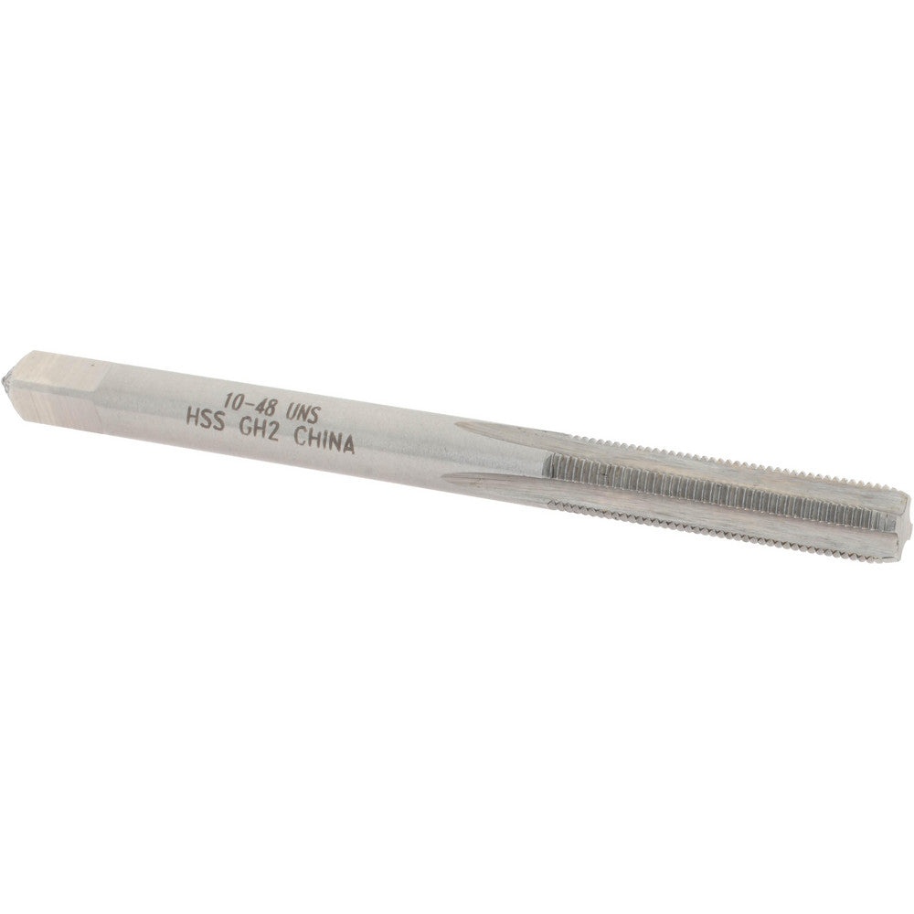 Value Collection JY4838454 Straight Flute Tap #10-48 UNS, 4 Flutes, Bottoming, 3B Class of Fit, High Speed Steel, Bright/Uncoated