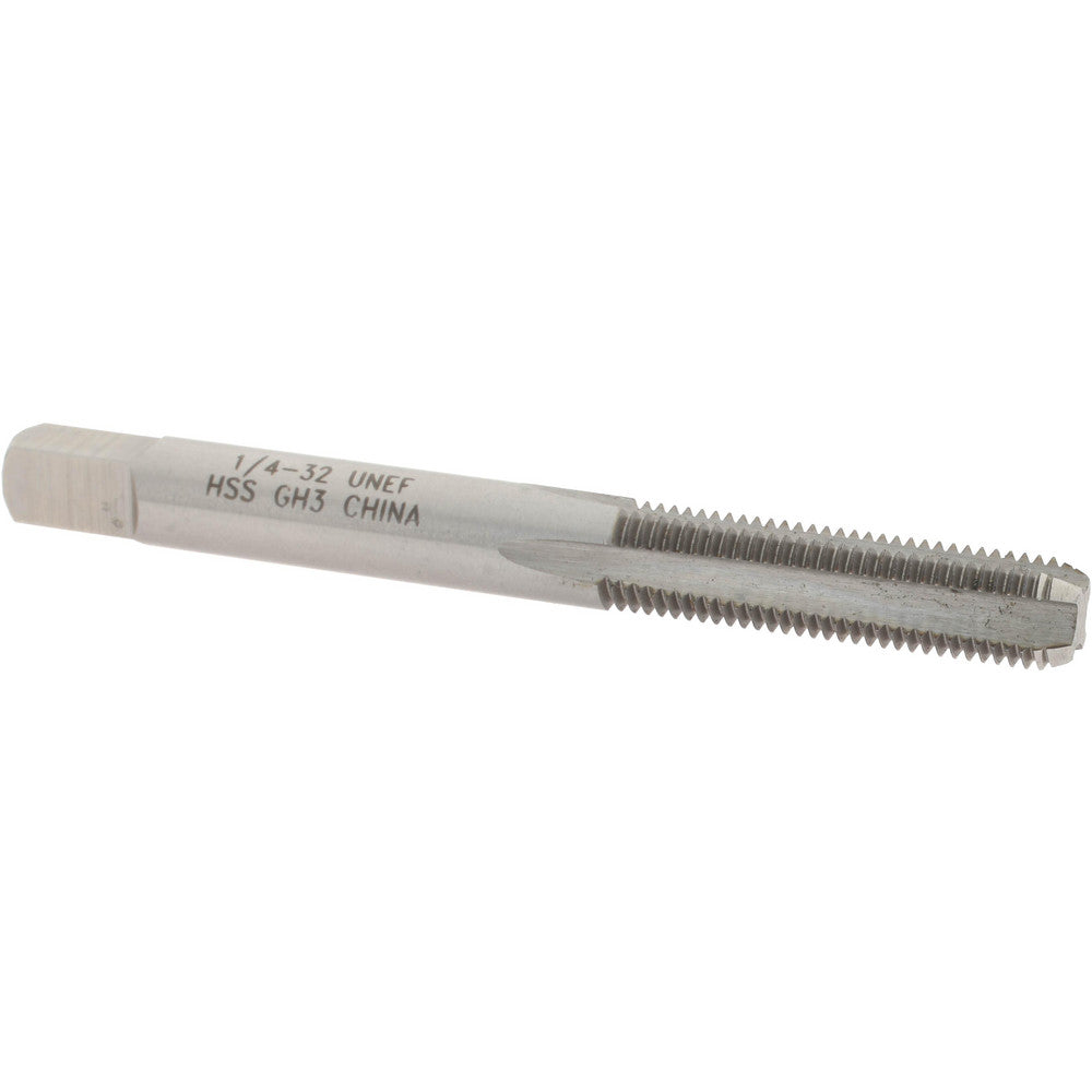 Value Collection JY4840336 Straight Flute Tap 1/4-32 UNEF, 4 Flutes, Bottoming, High Speed Steel, Bright/Uncoated