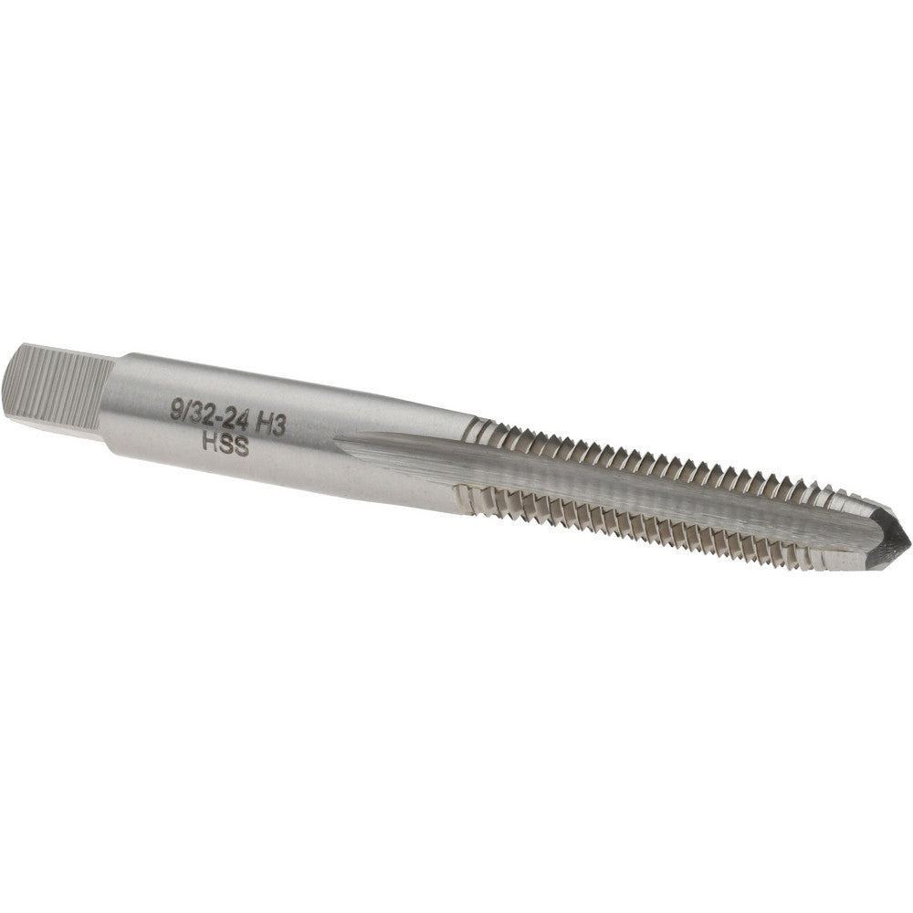 Value Collection JY4840815 Straight Flute Tap 9/32-24 UNS, 4 Flutes, Plug, 3B Class of Fit, High Speed Steel, Bright/Uncoated