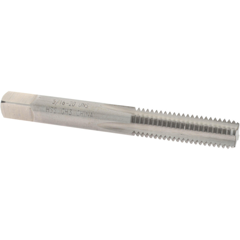 Value Collection JY4841151 Straight Flute Tap 5/16-20 UNS, 4 Flutes, Bottoming, 3B Class of Fit, High Speed Steel, Bright/Uncoated