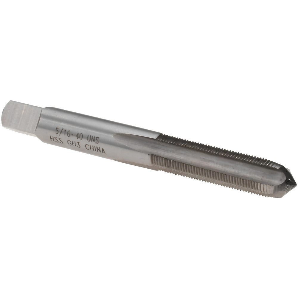 Value Collection JY4841409 Straight Flute Tap 5/16-40 UNS, 4 Flutes, Plug, 3B Class of Fit, High Speed Steel, Bright/Uncoated
