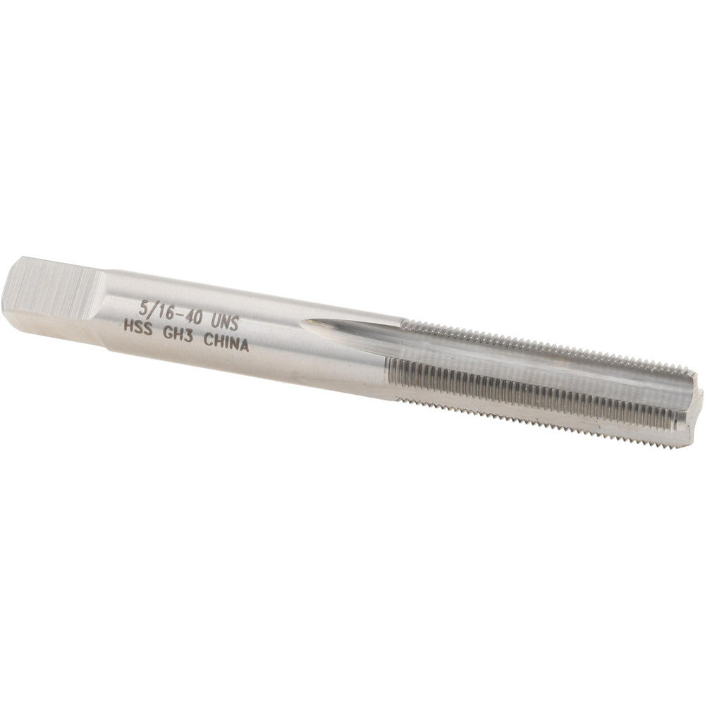Value Collection JY4841417 Straight Flute Tap 5/16-40 UNS, 4 Flute, Bottoming Chamfer, 3B Class of Fit, HSS, Bright/Uncoated Finish