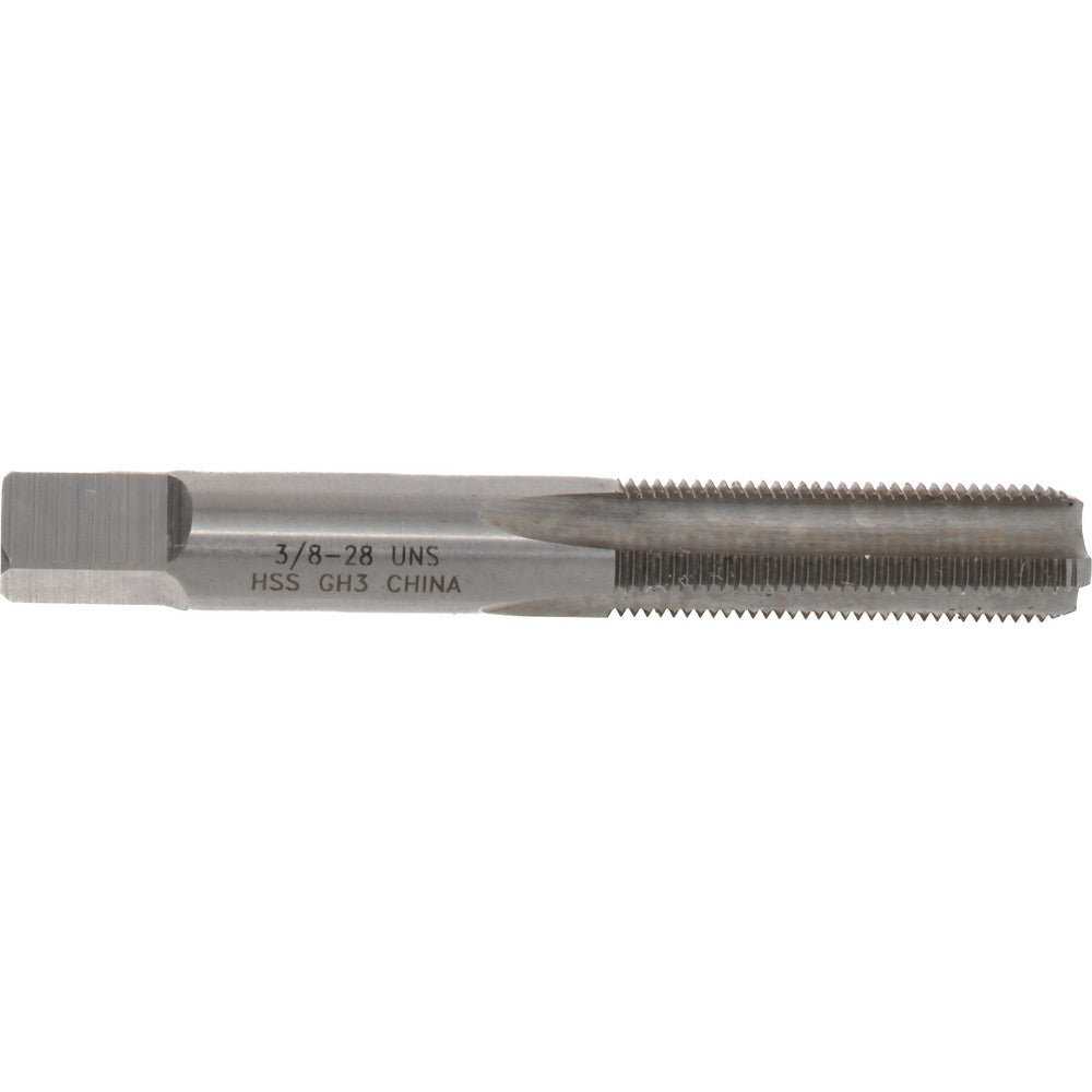 Value Collection JY4842274 3/8-28 Bottoming RH 3B H3 Bright High Speed Steel 4-Flute Straight Flute Hand Tap