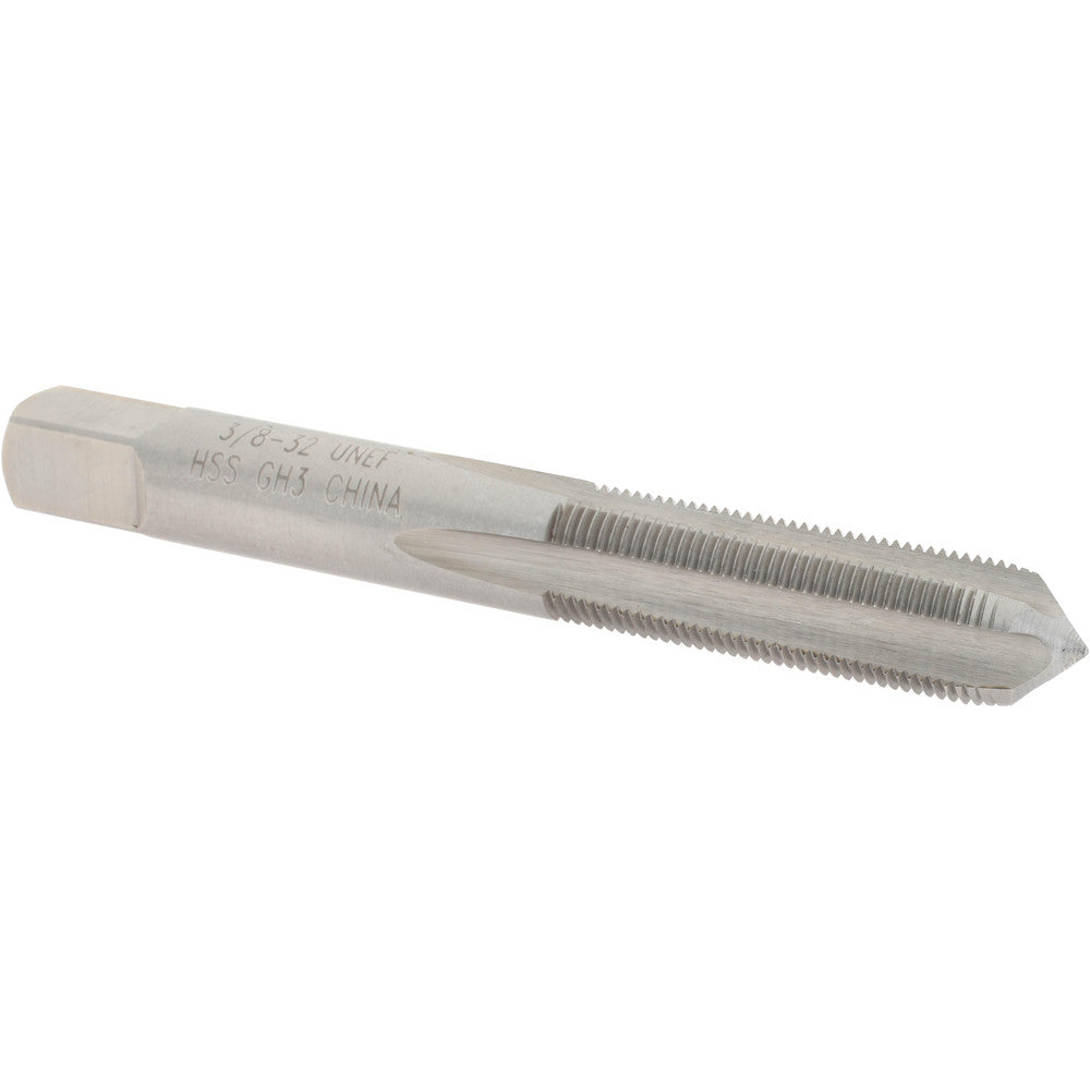Value Collection JY4842324 Straight Flute Tap 3/8-32 UNEF, 4 Flutes, Plug, High Speed Steel, Bright/Uncoated