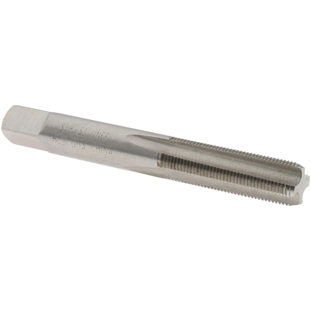 Value Collection JY4842332 Straight Flute Tap 3/8-32 UNEF, 4 Flutes, Bottoming, High Speed Steel, Bright/Uncoated