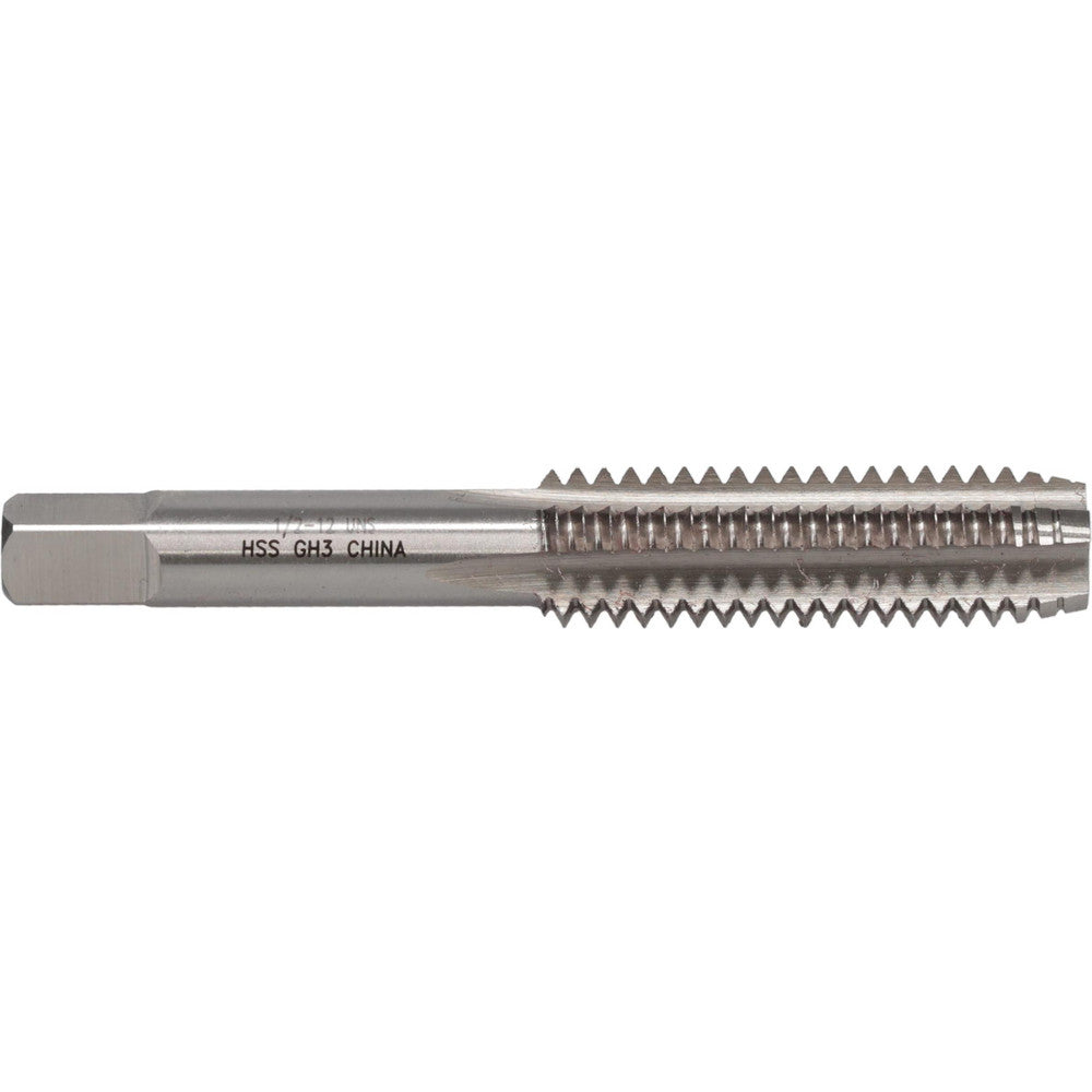 Value Collection JY4843991 1/2-12 Plug RH 3B H3 Bright High Speed Steel 4-Flute Straight Flute Hand Tap