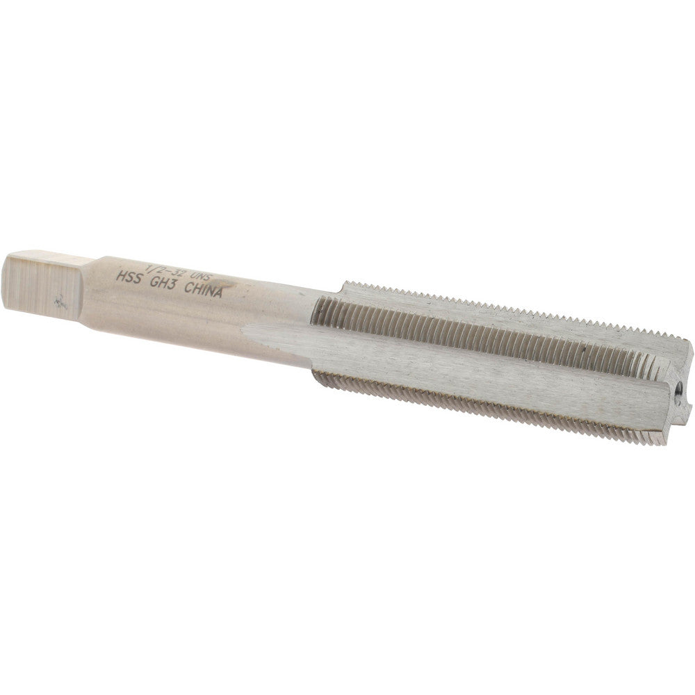 Value Collection JY4844320 Straight Flute Tap 1/2-32 UNS, 4 Flutes, Plug, High Speed Steel, Bright/Uncoated