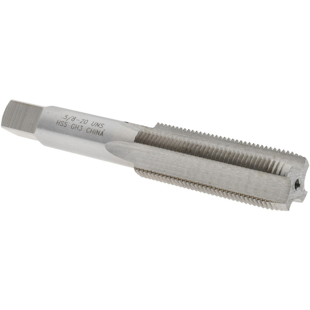 Value Collection JY4846143 Straight Flute Tap 5/8-20 UNS, 4 Flutes, Plug, 3B Class of Fit, High Speed Steel, Bright/Uncoated