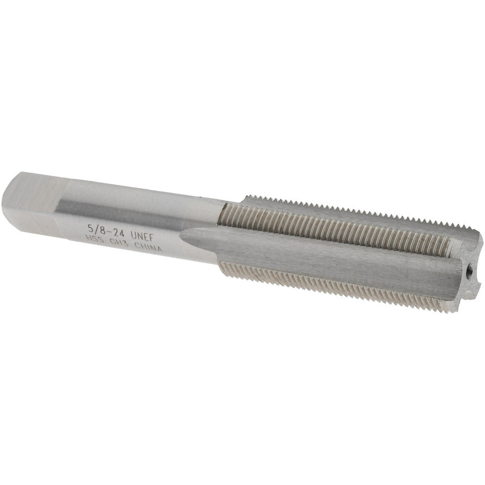 Value Collection JY4846184 Straight Flute Tap 5/8-24 UNEF, 4 Flutes, Bottoming, High Speed Steel, Bright/Uncoated