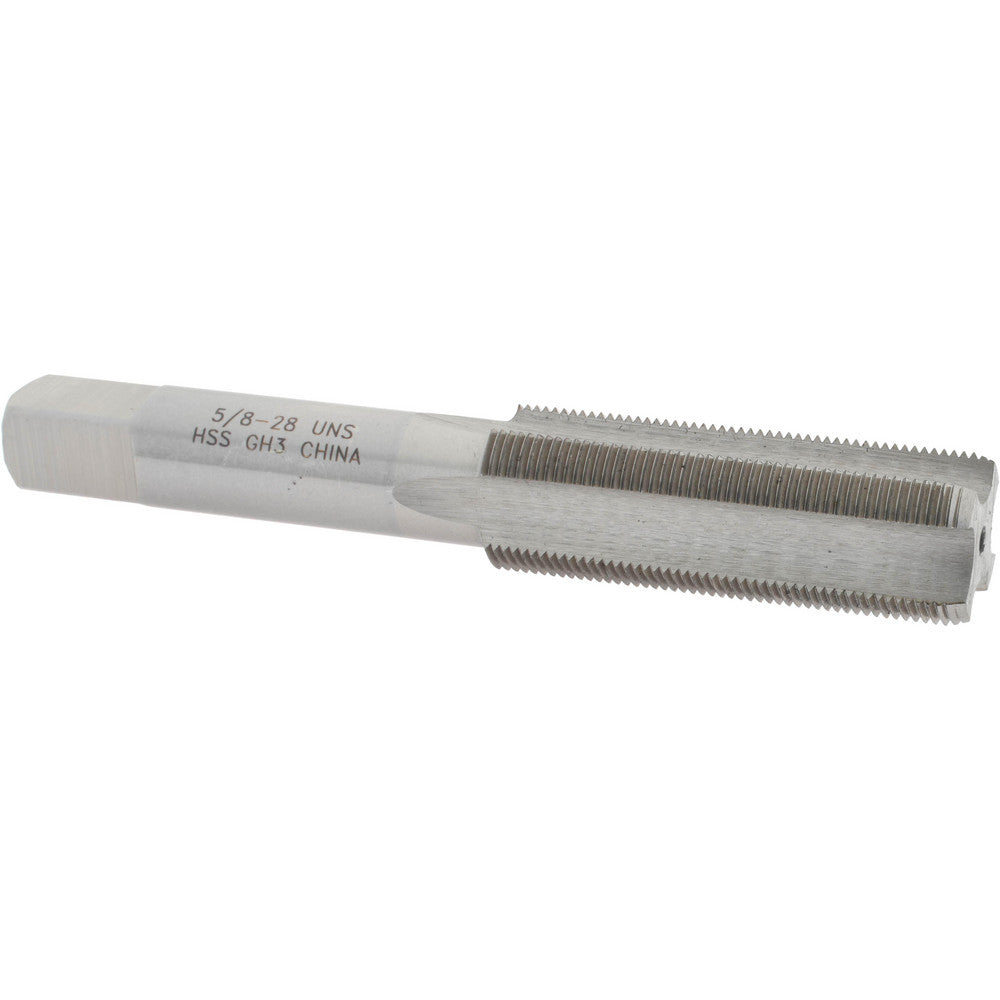 Value Collection JY4846291 Straight Flute Tap 5/8-28 UNS, 4 Flutes, Bottoming, 3B Class of Fit, High Speed Steel, Bright/Uncoated