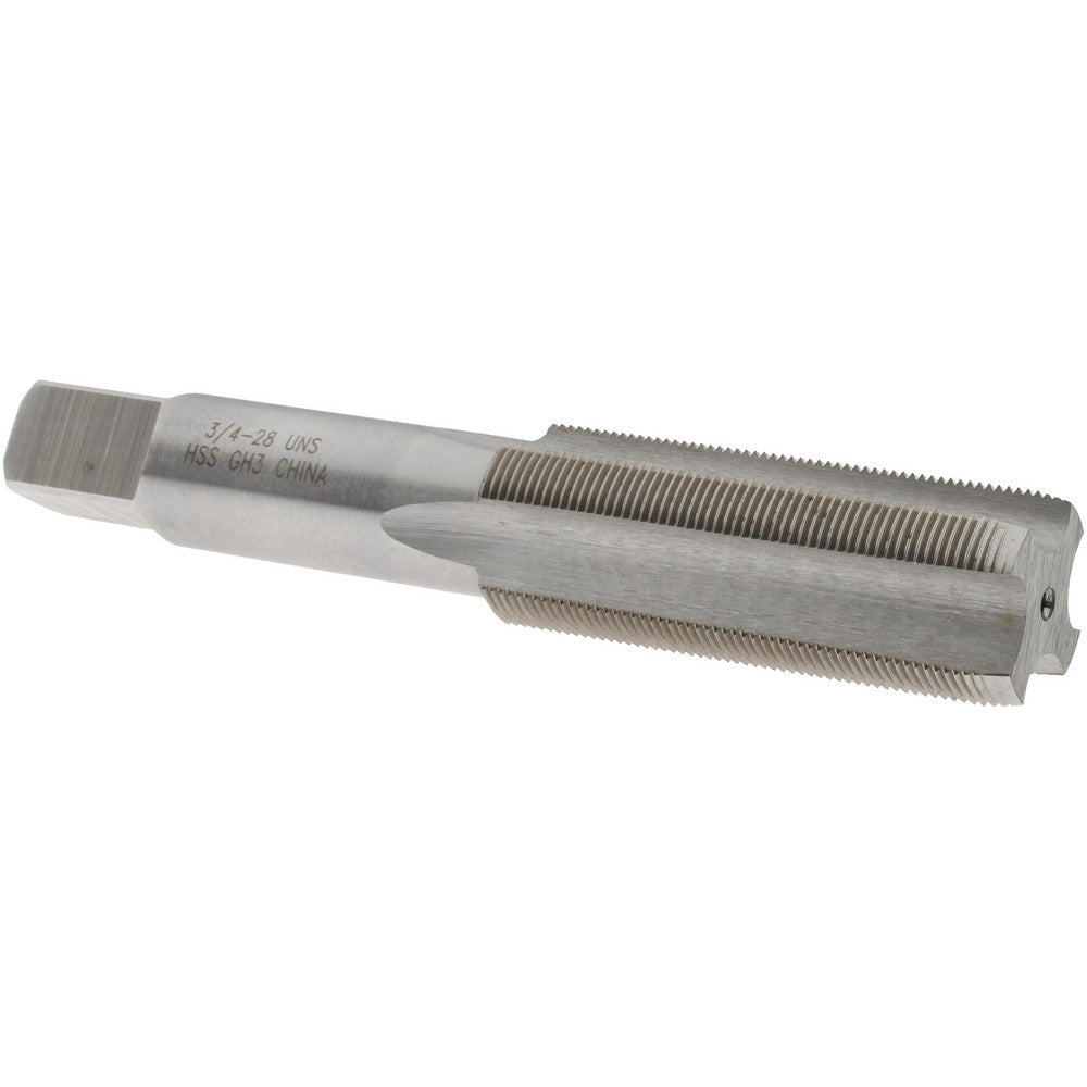 Value Collection JY4847265 Straight Flute Tap 3/4-28 UNS, 4 Flutes, Plug, 3B Class of Fit, High Speed Steel, Bright/Uncoated