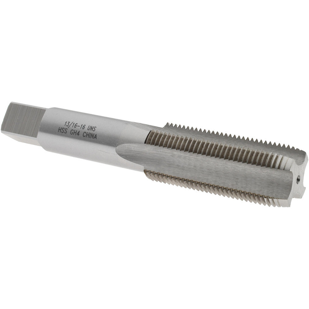 Value Collection JY4847794 Straight Flute Tap 13/16-16 UNS, 4 Flutes, Plug, 3B Class of Fit, High Speed Steel, Bright/Uncoated