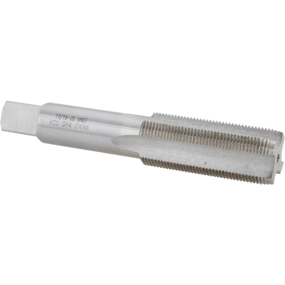 Value Collection JY4847851 Straight Flute Tap 13/16-20 UNEF, 4 Flute, Plug Chamfer, 3B Class of Fit, HSS, Bright/Uncoated Finish