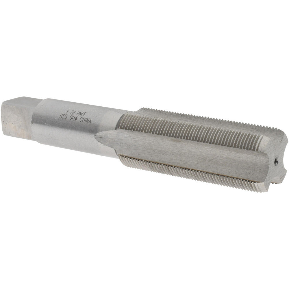 Value Collection JY4849212 Straight Flute Tap 1-20 UNEF, 4 Flutes, Bottoming, 3B Class of Fit, High Speed Steel, Bright/Uncoated