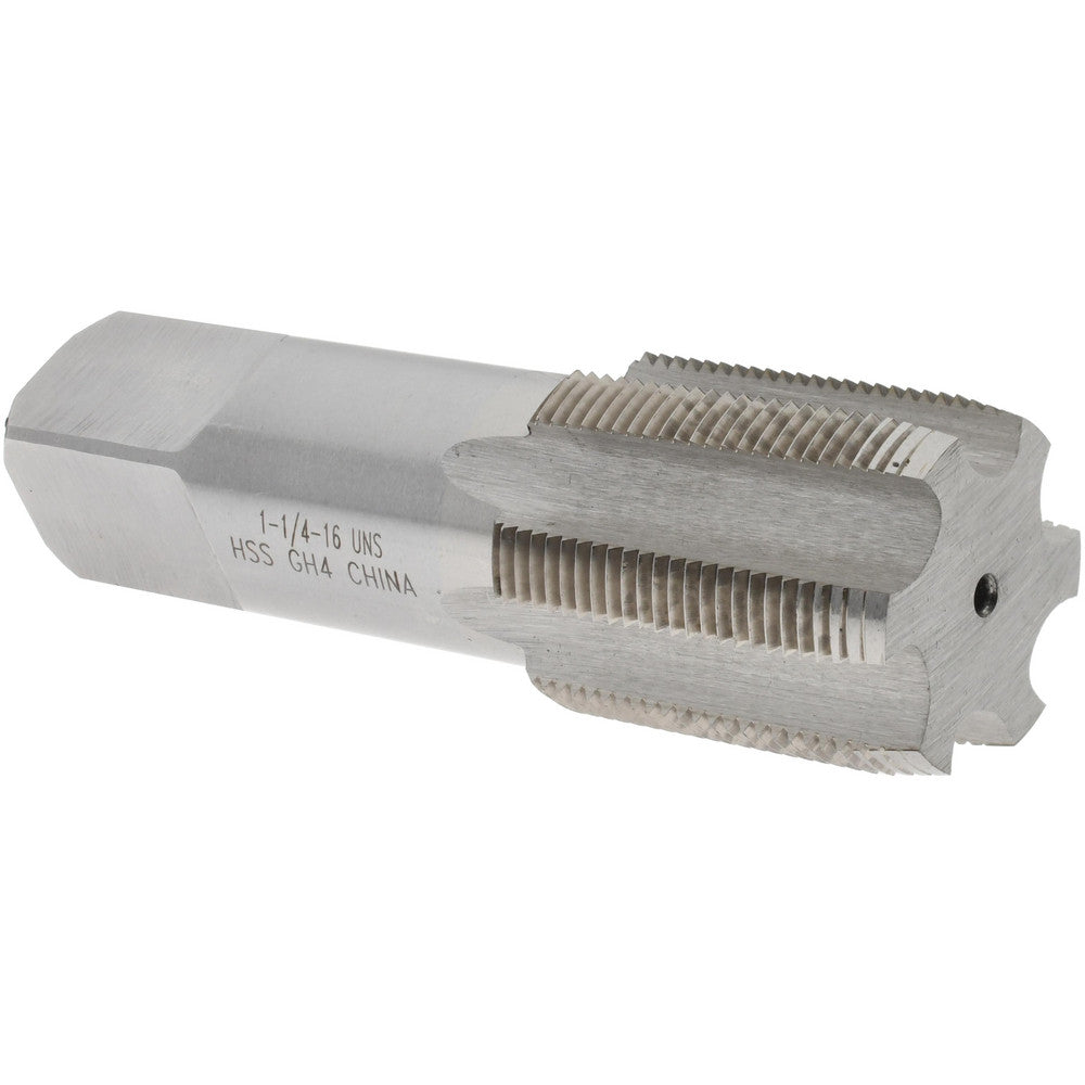 Value Collection JY4870143 Straight Flute Tap 1-1/4-16 UNS, 6 Flutes, Plug, 3B Class of Fit, High Speed Steel, Bright/Uncoated