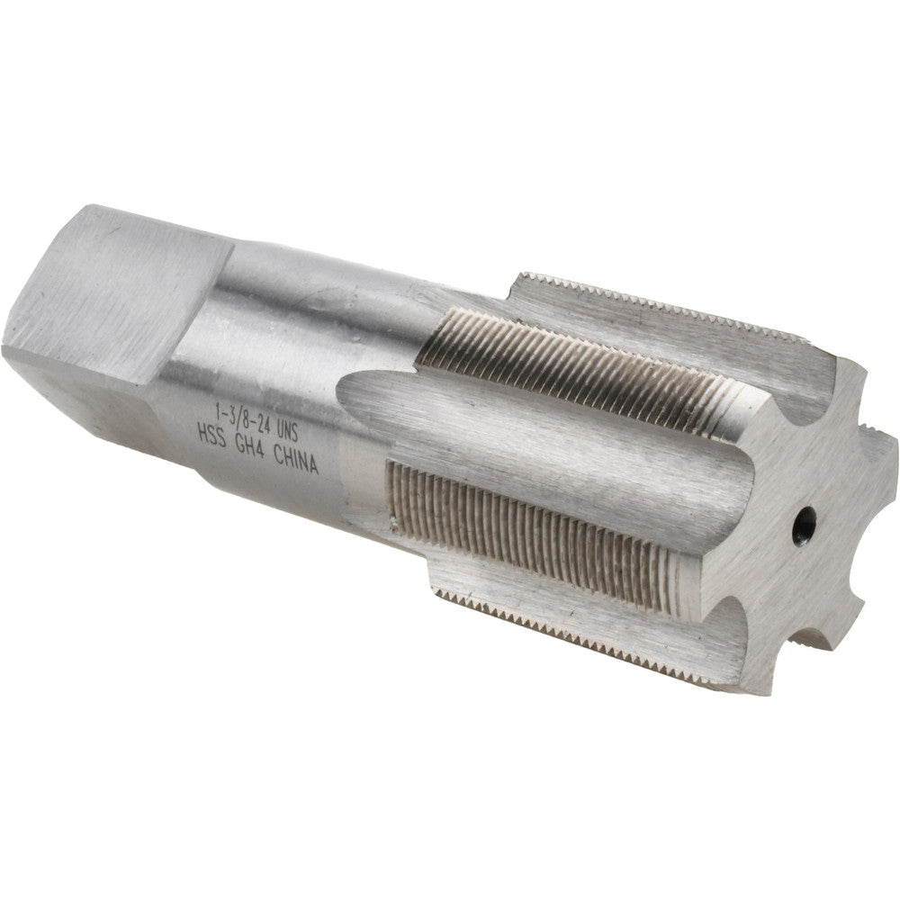 Value Collection JY4872248 1-3/8 - 24 Plug RH 3B H4 Bright High Speed Steel 6-Flute Straight Flute Hand Tap
