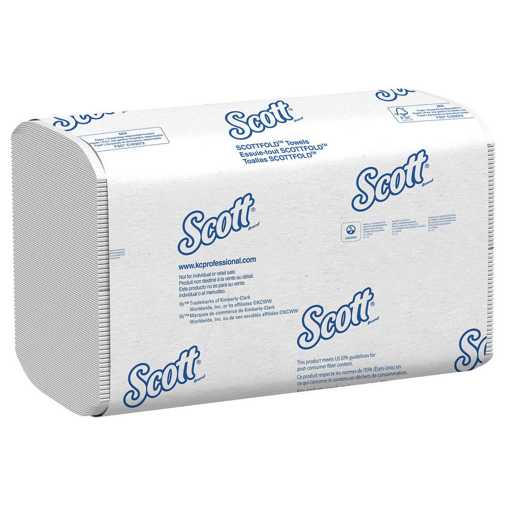 Scott 01960 Scott Pro Scottfold Multifold Paper Towels with Fast-Drying Absorbency Pockets (01960), White