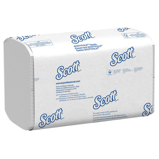Scott 01960 Scott Pro Scottfold Multifold Paper Towels with Fast-Drying Absorbency Pockets (01960), White