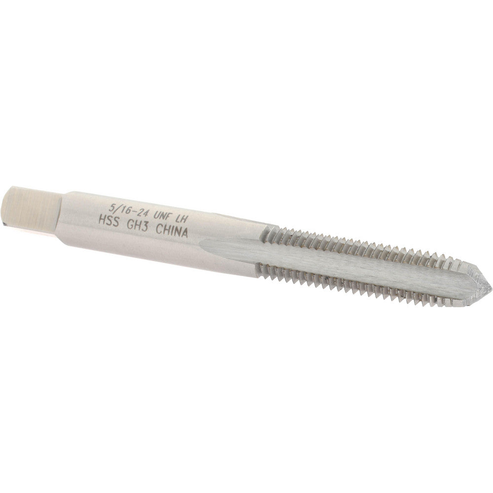 Value Collection JY4911244 Straight Flute Tap 5/16-24 UNF, 4 Flutes, Plug, 3B Class of Fit, High Speed Steel, Bright/Uncoated