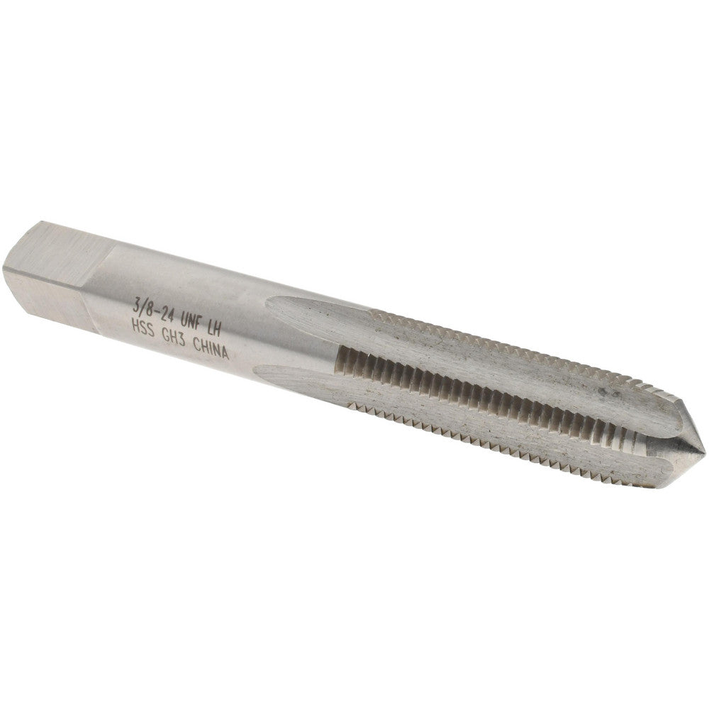 Value Collection JY4912242 Straight Flute Tap 3/8-24 UNF, 4 Flutes, Plug, 3B Class of Fit, High Speed Steel, Bright/Uncoated