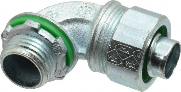 Cooper Crouse-Hinds LTK5090 Conduit Connector For Liquid-Tight, Malleable Iron, 1/2" Trade Size