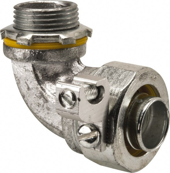 Cooper Crouse-Hinds LT7590G Conduit Connector For Liquid-Tight, Malleable Iron, 3/4" Trade Size
