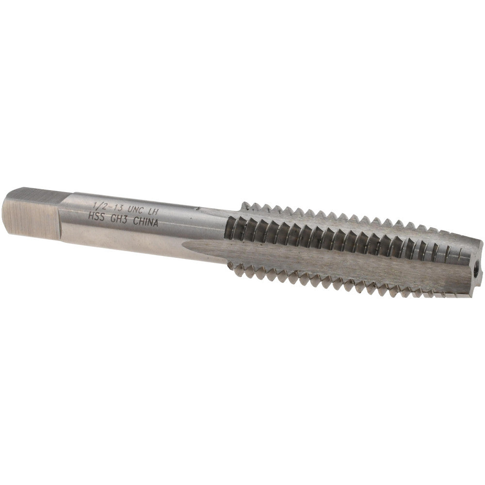 Value Collection MSC-04914156 Straight Flute Tap 1/2-13 UNC, 4 Flutes, Taper, 3B Class of Fit, High Speed Steel, Bright/Uncoated