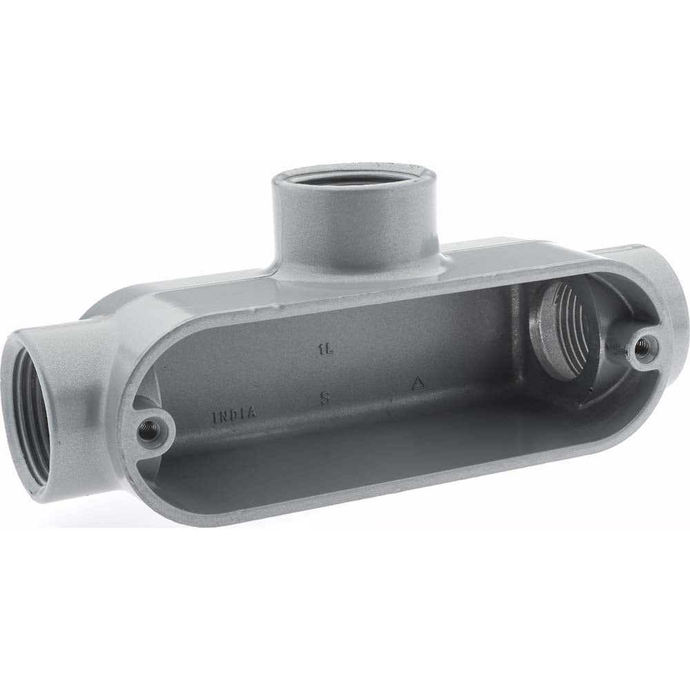 Cooper Crouse-Hinds T25 Form 5, T Body, 3/4" Trade, IMC, Rigid Aluminum Conduit Body