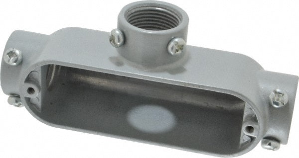 Cooper Crouse-Hinds T25 MT Form 5, T Body, 3/4" Trade, EMT, IMC, Rigid Aluminum Conduit Body