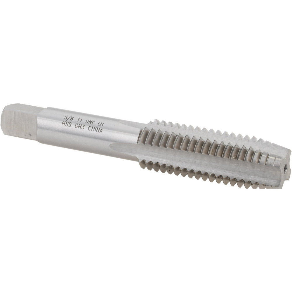 Value Collection JY4916110 Straight Flute Tap 5/8-11 UNC, 4 Flute, Plug Chamfer, 3B Class of Fit, HSS, Bright/Uncoated Finish