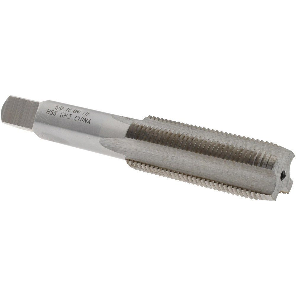 Value Collection JY4916185 Straight Flute Tap 5/8-18 UNF, 4 Flutes, Plug, 3B Class of Fit, High Speed Steel, Bright/Uncoated