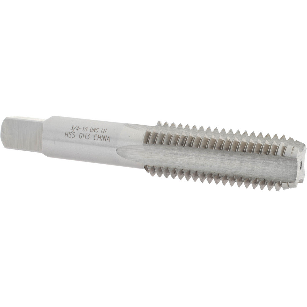 Value Collection MSC-04917118 Straight Flute Tap 3/4-10 UNC, 4 Flutes, Bottoming, High Speed Steel, Bright/Uncoated