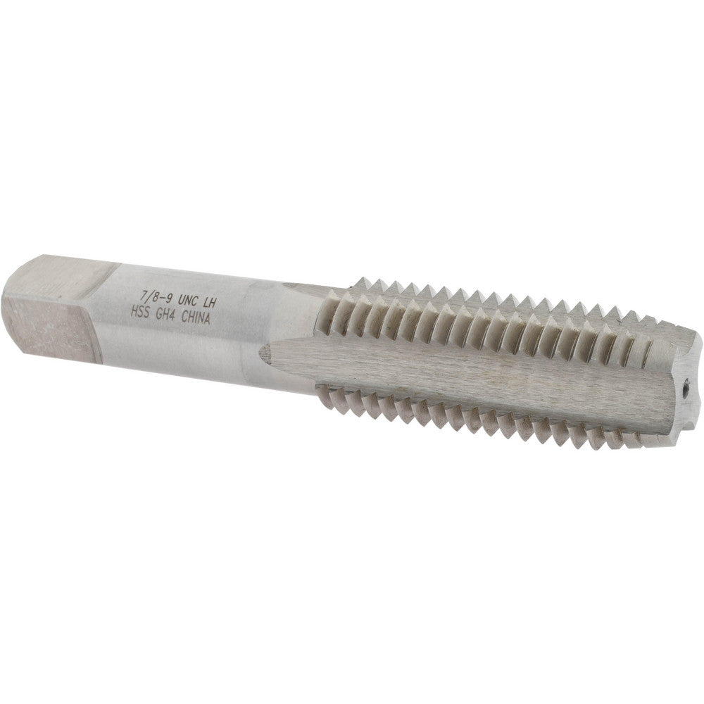 Value Collection JY4918090 Straight Flute Tap 7/8-9 UNC, 4 Flutes, Plug, 3B Class of Fit, High Speed Steel, Bright/Uncoated