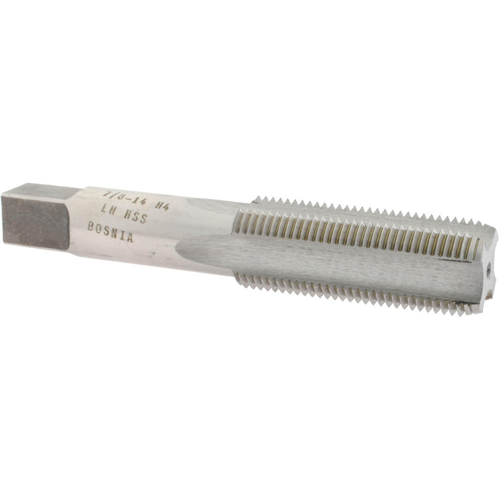 Value Collection MSC-04918157 Straight Flute Tap 7/8-14 UNF, 4 Flutes, Bottoming, 3B Class of Fit, High Speed Steel, Bright/Uncoated