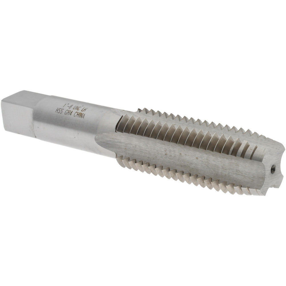 Value Collection JY4919080 Straight Flute Tap 1-8 UNC, 4 Flutes, Plug, 3B Class of Fit, High Speed Steel, Bright/Uncoated