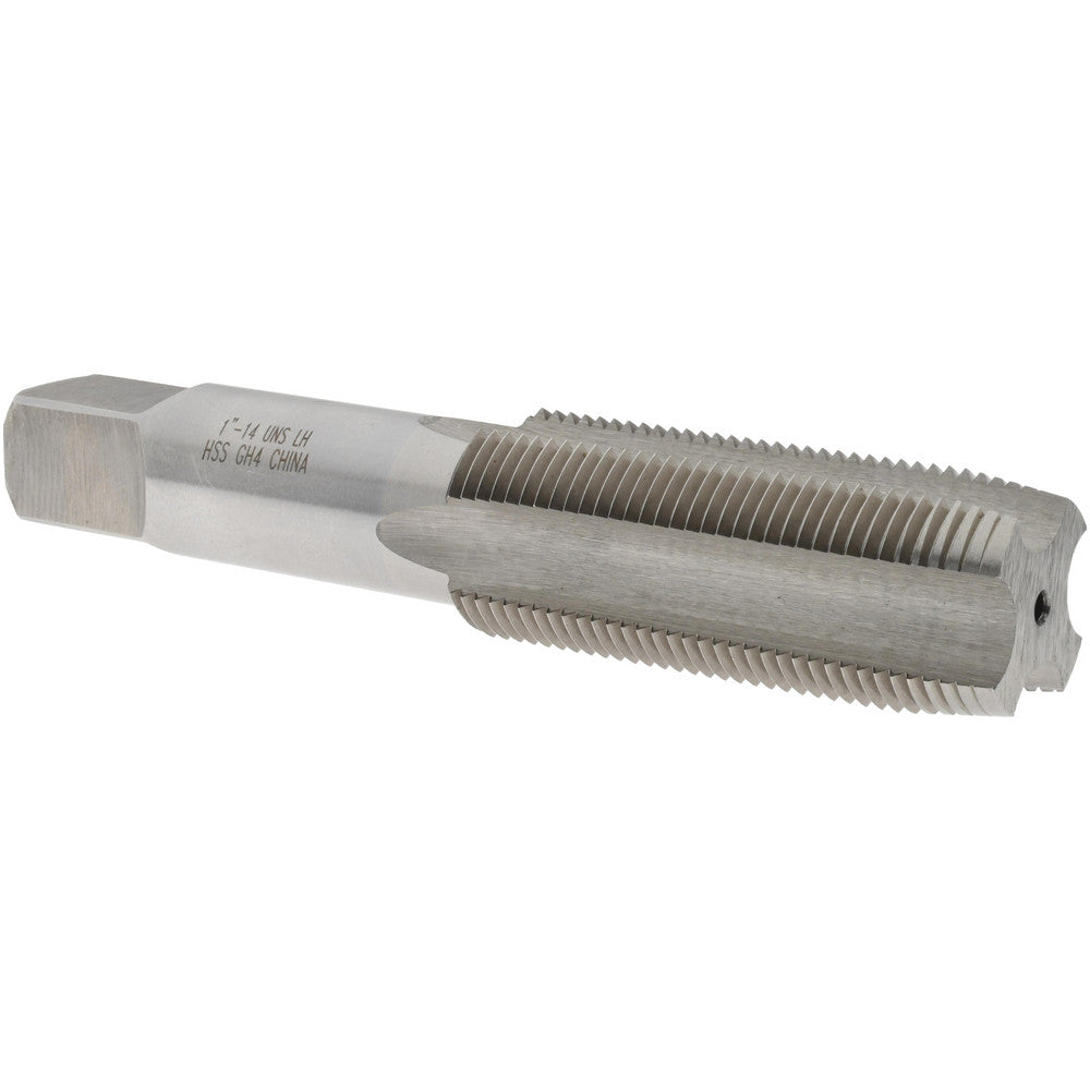 Value Collection MSC-04919163 Straight Flute Tap 1-14 UNS, 4 Flutes, Taper, 3B Class of Fit, High Speed Steel, Bright/Uncoated