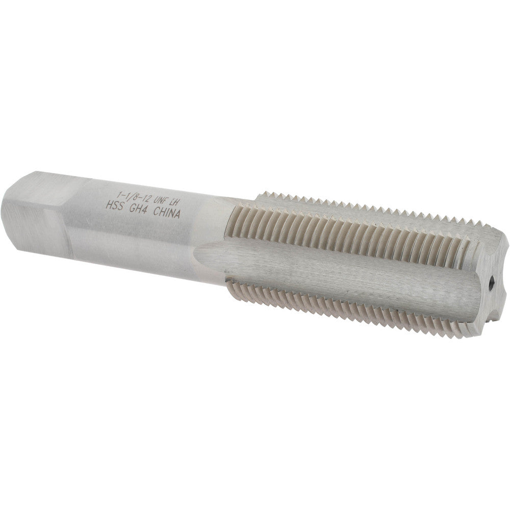Value Collection MSC-04919361 Straight Flute Tap 1-1/8-12 UNF, 4 Flutes, Bottoming, 3B Class of Fit, High Speed Steel, Bright/Uncoated