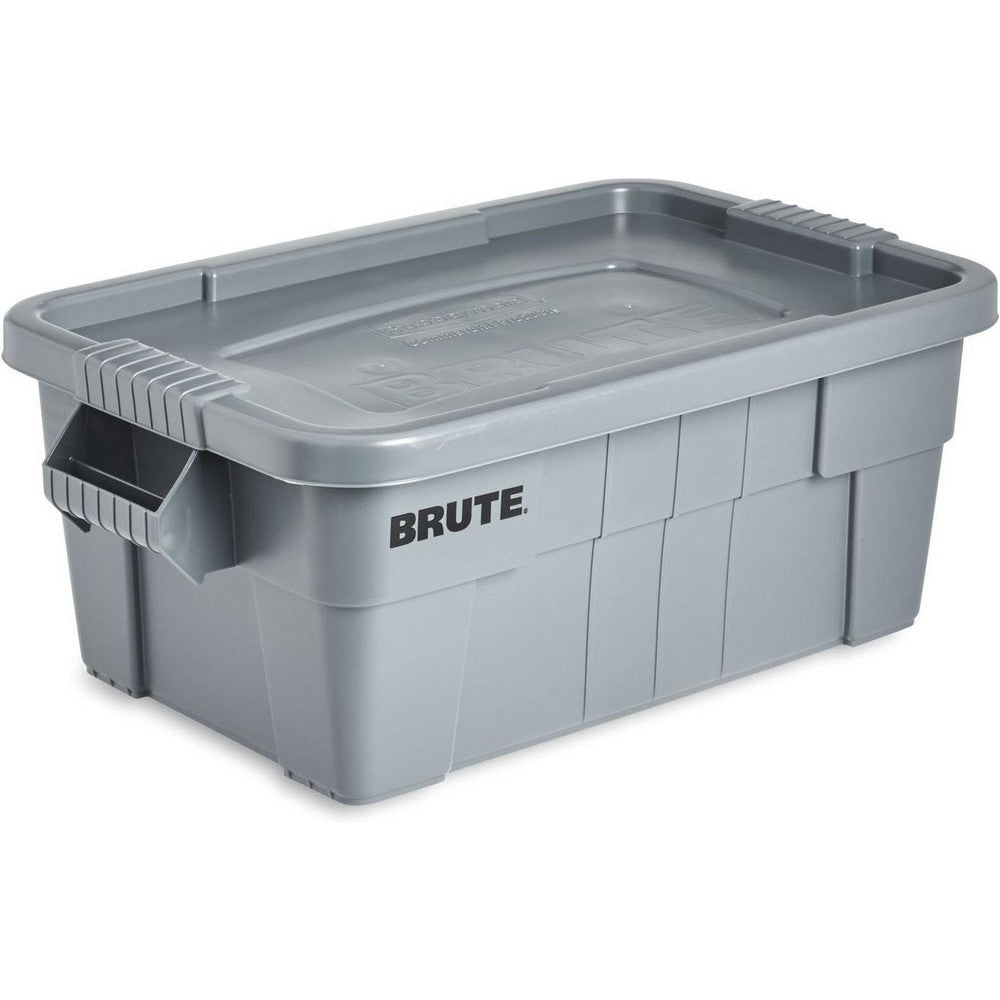 Rubbermaid FG9S3000GRAY BRUTE Tote Storage Container with Lid, 14-Gallon-included, Rugged/Reusable Boxes, Gray