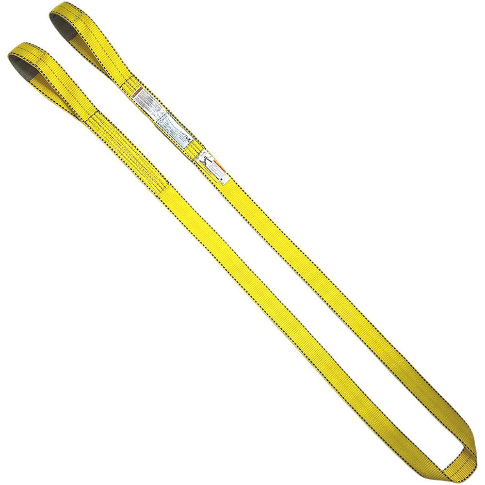 Liftex FBE292X16ND Flat Eye & Eye, Type 3 Web Sling 16' Long, 2" Wide, 6400 lb Vertical Capacity, Nylon