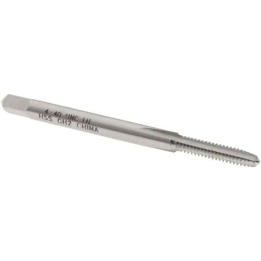 Value Collection JY4944401 Straight Flute Tap #4-40 UNC, 3 Flutes, Plug, 2B/3B Class of Fit, High Speed Steel, Bright/Uncoated