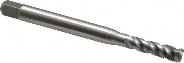 Emuge BU513510.5639 1/4-28 UNF, 3 Flute, 45&deg Helix, Bottoming Chamfer, Bright Finish, Cobalt Spiral Flute STI Tap