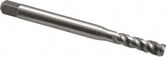 Emuge BU513510.5639 1/4-28 UNF, 3 Flute, 45&deg Helix, Bottoming Chamfer, Bright Finish, Cobalt Spiral Flute STI Tap