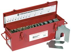 Precision Brand Products 42215 Shim Stock 0.003'' Thick, 2'' Long, 2" Wide, Stainless Steel