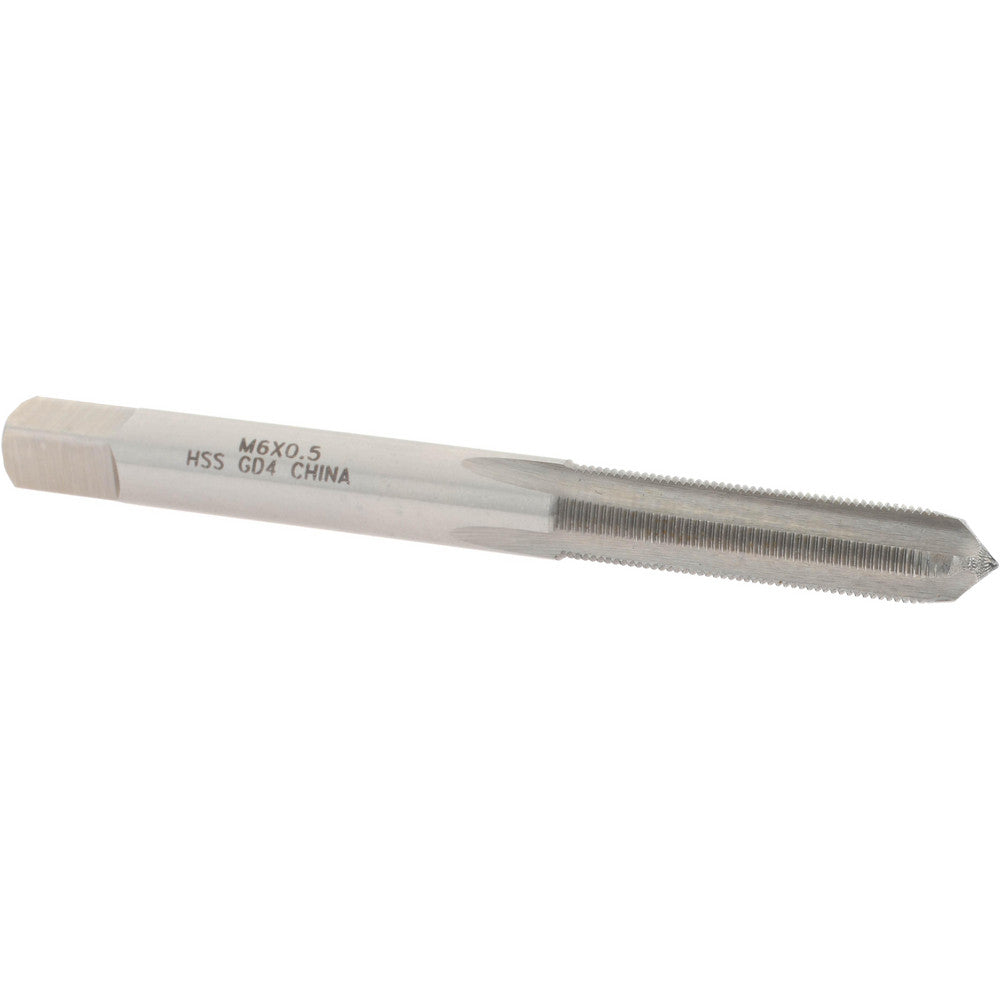Value Collection JY4992053 Straight Flute Tap M6x0.50 Metric Fine, 4 Flutes, Plug, High Speed Steel, Bright/Uncoated