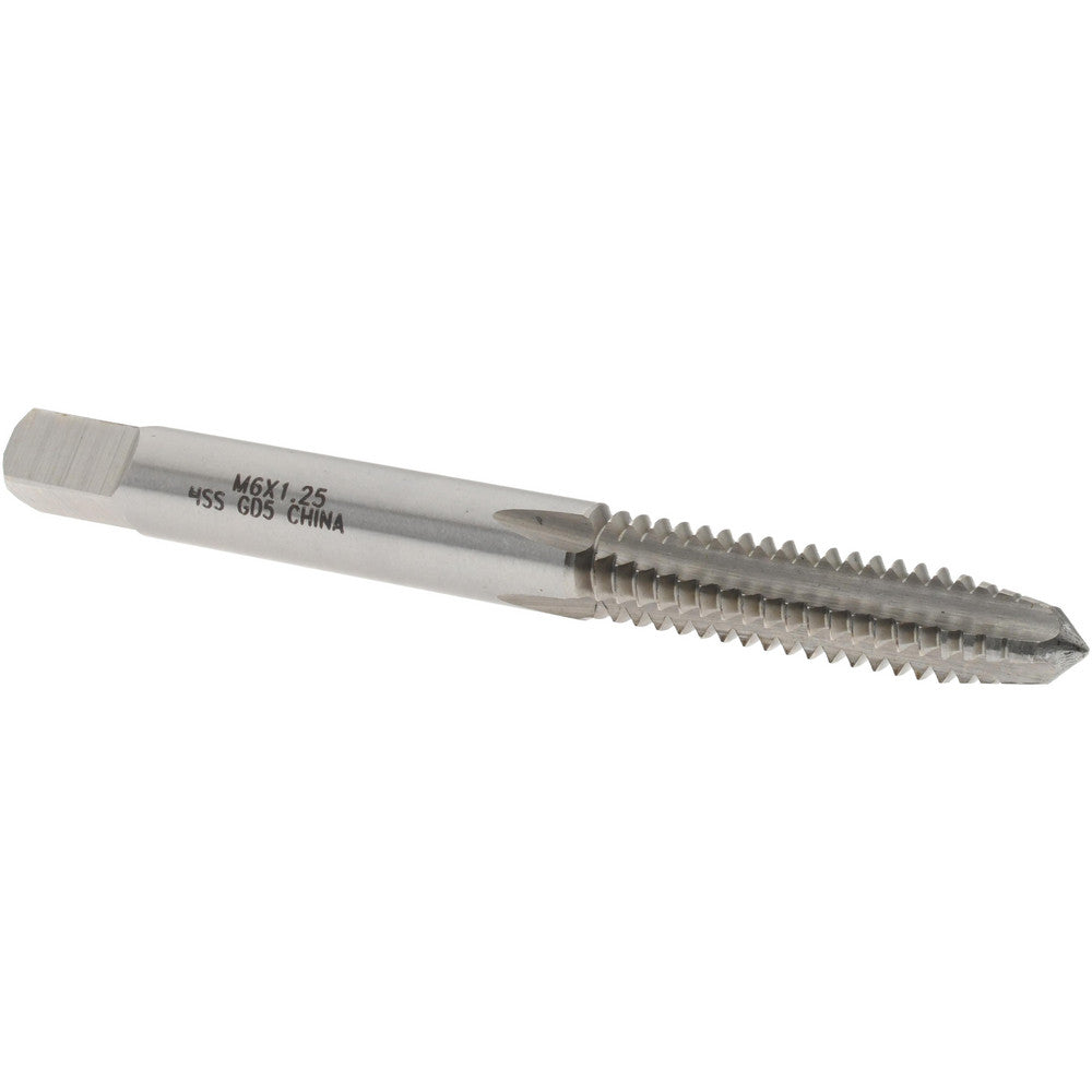 Value Collection JY4992202 Straight Flute Tap M6x1.25 Metric Special, 4 Flutes, Plug, 6H Class of Fit, High Speed Steel, Bright/Uncoated