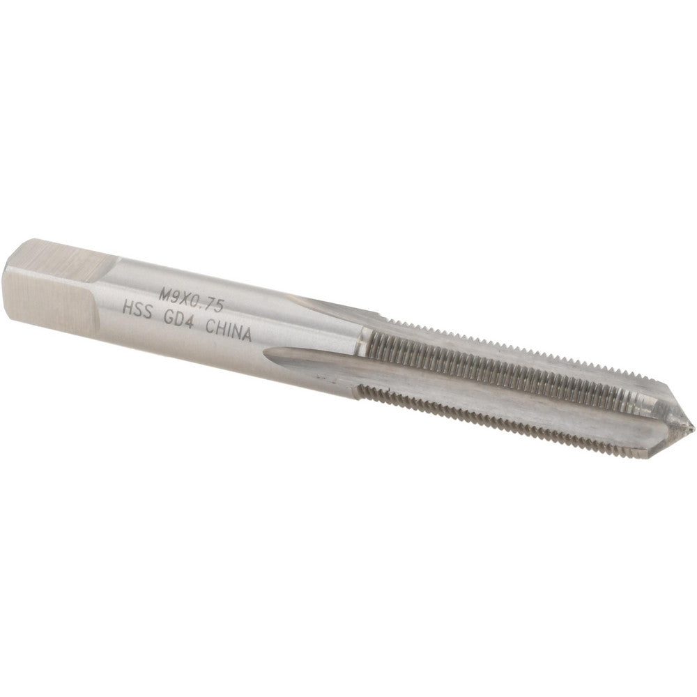 Value Collection JY4992608 Straight Flute Tap M9x0.75 Metric Fine, 4 Flute, Plug Chamfer, 6H Class of Fit, HSS, Bright/Uncoated Finish